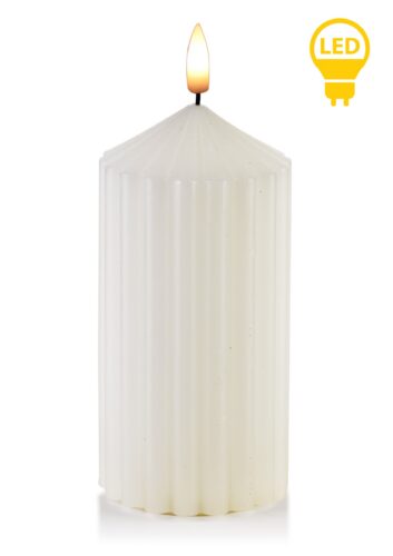LED sviečka Idalia 7x19 cm biela LED sviečka Idalia 7x19 cm biela