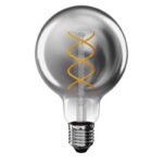 LED žiarovka dekoratívna DYMOVÁ G95 teplá biela