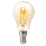 LED žiarovka jantárová rovná 5W E14 teplá biela