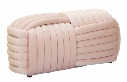 Lavica Softy 90 cm zamatová ružová Lavica Softy 90 cm zamatová ružová