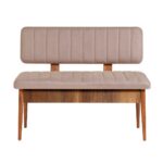 Lavica VINA s úložným priestorom 110 cm orech/béžová