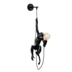 Nástenná lampa Singe čierna