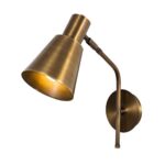 Nástenná lampa Sivani III mosadzná