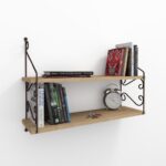 Nástenná polička Seramoni dub prírodný