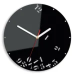 Nástenné hodiny Čísla 30 cm čierne