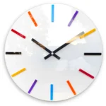 Nástenné hodiny Colorfull 32 cm biele/farebné