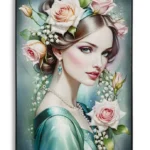 Obraz Fantasy A 72x102 cm modro-zelený