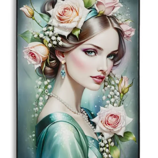 Obraz Fantasy A 72x102 cm modro-zelený