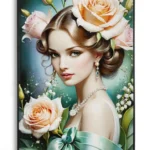 Obraz Fantasy B 72x102 cm modro-zelený