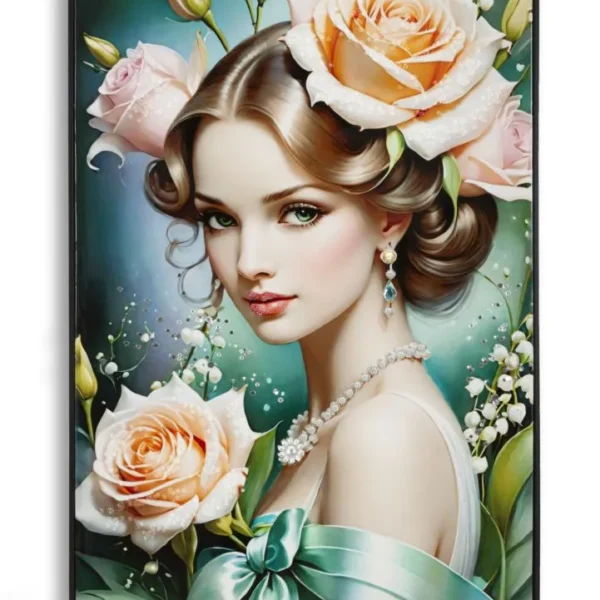 Obraz Fantasy B 72x102 cm modro-zelený