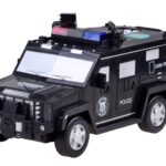 Pokladnička policajné auto s prasiatkom ZA3705