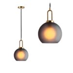 Sklenené okrúhle stropné svietidlo 20cm APP626-1CP