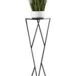 Stojan na kvety LOFT I čierny 100 cm