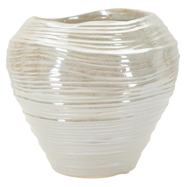 Váza Roundy 22 cm perleťová