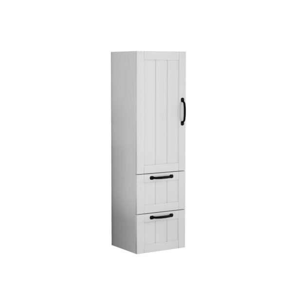 Vysoká závesná kúpeľňová skrinka Houseland Elyra 120 cm biela