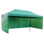 Zahradný párty stan 3x6m 3 steny - zelený