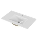 Zápustné umývadlo Houseland Cavelo 80 cm biele