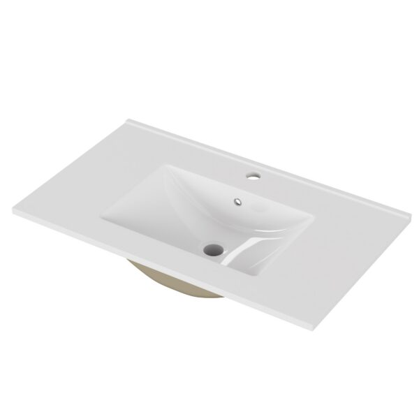 Zápustné umývadlo Houseland Cavelo 80 cm biele