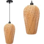 Závesná lampa La Belle Boho VII hnedá
