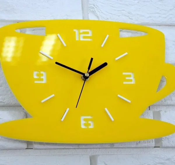 Nástenné hodiny Filiza 33 cm žlté