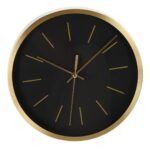 Nástenné hodiny GOLACK 25 cm čierne/zlaté