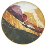 Nástenné hodiny Glass Mity 80 cm viacfarebné/zlaté