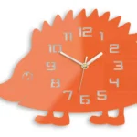 Nástenné hodiny Jež 34 cm oranžové