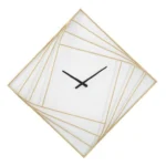 Nástenné hodiny Línia 85 cm zlaté/biele