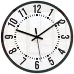 Nástenné hodiny Oskar 30 cm biele/čierne