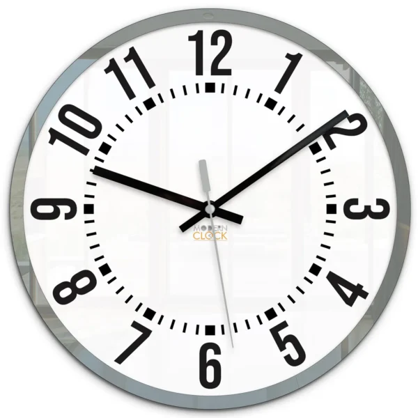 Nástenné hodiny Oskar 30 cm biele/sivé