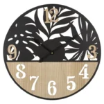 Nástenné hodiny Palm 60 cm hnedé/čierne