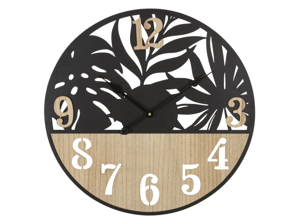 Nástenné hodiny Palm 60 cm hnedé/čierne Nástenné hodiny Palm 60 cm hnedé/čierne