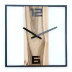 Nástenné hodiny Woody 33 cm orech/čierne