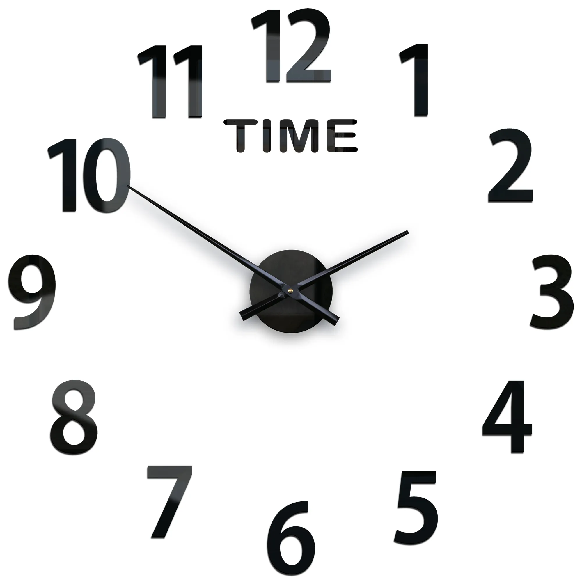 Nástenné samolepiace hodiny Amadeus Time 75 cm čierne Nástenné samolepiace hodiny Amadeus Time 75 cm čierne