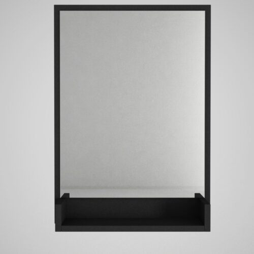 Nástenné zrkadlo s poličkou Costa 75x45 cm čierne Nástenné zrkadlo s poličkou Costa 75x45 cm čierne