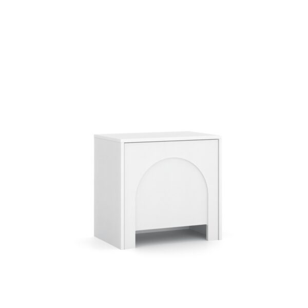 Nočný stolík Arco 50 cm biela
