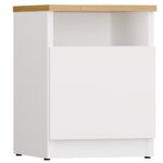 Nočný stolík Galax 30 cm dub artisan/biely