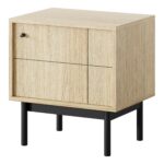 Nočný stolík Japandi 54 cm dub linea