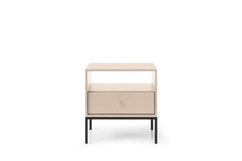 Nočný stolík Mono II 54 cm béžový/čierny Nočný stolík Mono II 54 cm béžový/čierny