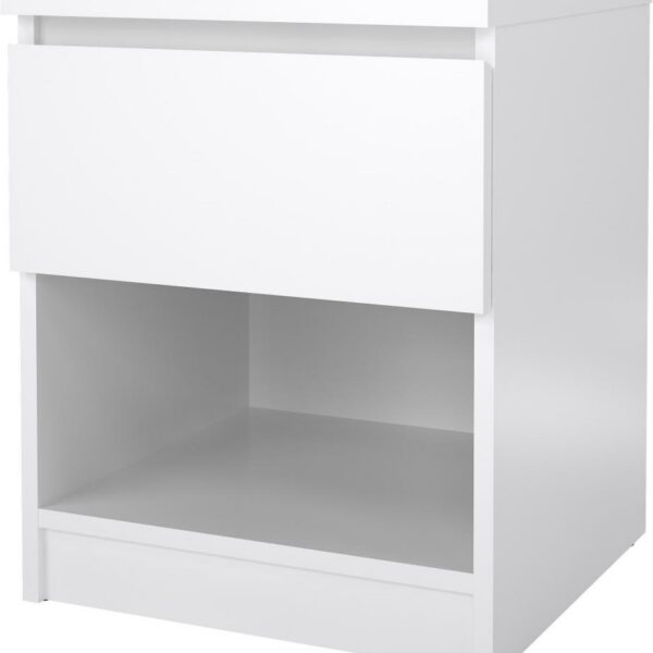Nočný stolík Simplicitous 238 40 cm biely lesk