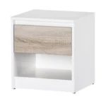 Nočný stolík Wenecja 05 42 cm biely/dub Sonoma