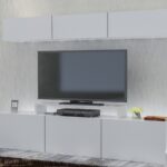 Obývacia stena LINIE 180 cm biela