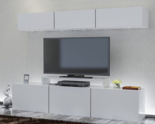 Obývacia stena LINIE 180 cm biela Obývacia stena LINIE 180 cm biela