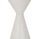 Odkladací stolík Biely 44 cm mramor/biely