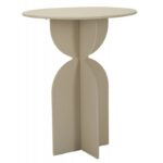 Odkladací stolík Dune 45 cm tmavobéžový