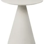 Odkladací stolík Florence 40 cm z masívu biely
