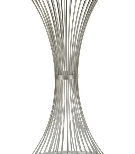 Odkladací stolík Funnel 50 cm strieborná/mramor