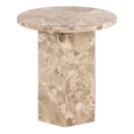 Odkladací stolík Naxos 50 cm mramor Latte