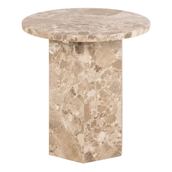 Odkladací stolík Naxos 50 cm mramor Latte