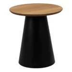 Odkladací stolík Soli 45 cm čierny/dub prírodný